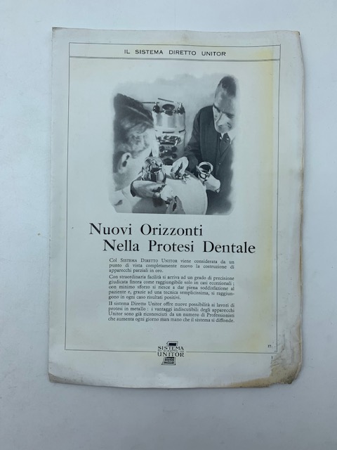 Il sistema diretto Unitor. Nuovi orizzonti nella protesi dentale (Catalogo)